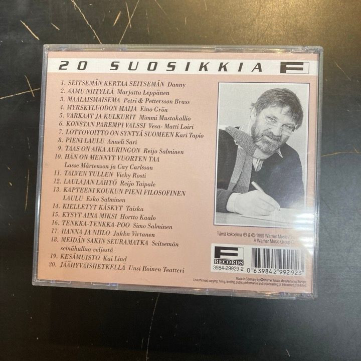 Jukka Virtanen (sanat) - 20 suosikkia CD (VG+/M-) -iskelmä-